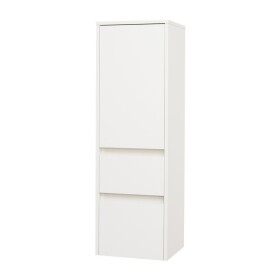 Mereo Opto kúpeľňová skrinka vysoká 125 cm, ľavé otváranie, biela CN914LN