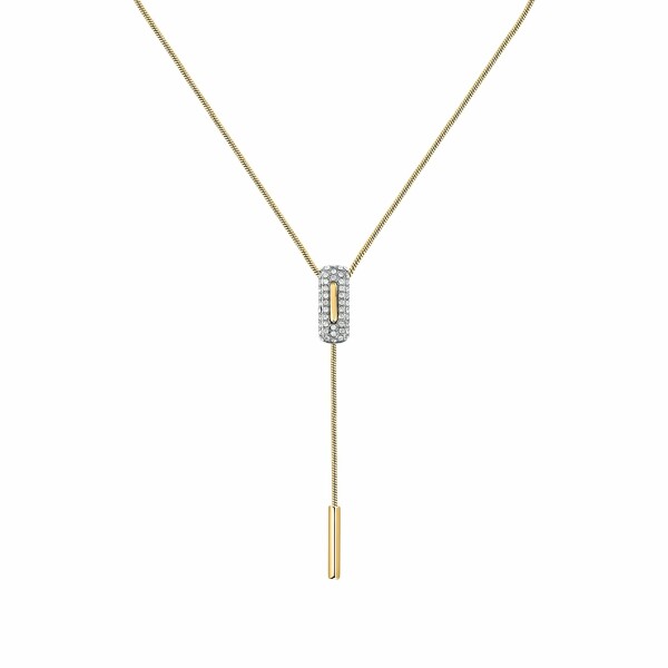 Trussardi Moderný pozlátený náhrdelník z ocele Concept TJAYY01