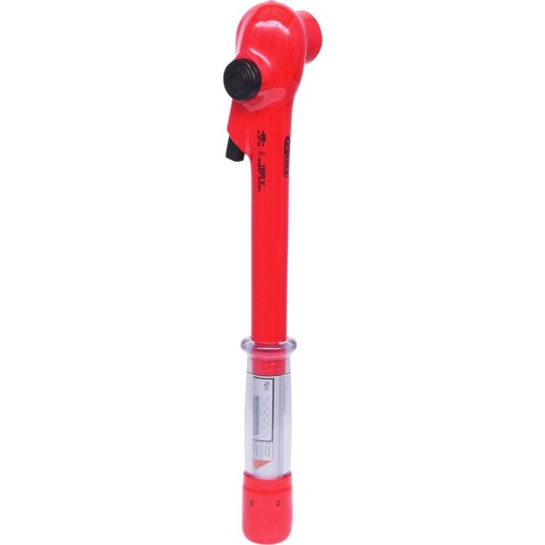 3/8" momentový kľúč s ochrannou izoláciou a obojstrannou račňovou hlavou, 5-50Nm KS Tools 117.3810; 117.3810