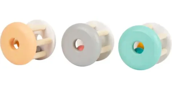 Small Foot Pastelová hrkálka 1ks oranžová