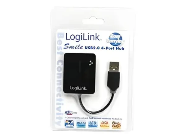 LogiLink UA0139 čierna / USB Hub / 4X USB 2.0 (UA0139)