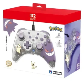 HORI HORIPAD Turbo Gengar Mimikyu / Ovládač pre Nintendo Switch 2 / Drôtový / Turbo funkcie / Polopriehľadný povrch (100002197900)