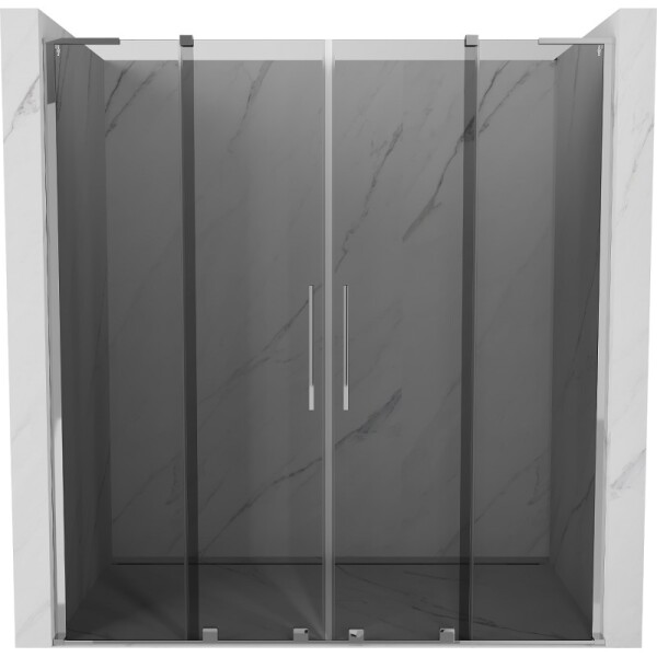MEXEN/S - Velar L Duo posuvné sprchové dvere 180, grafit, chróm 871-180-003-42-01