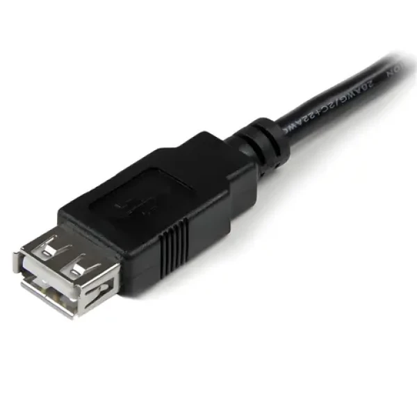 StarTech / Predlžovací kábel USB-A M/F / USB 2.0 / 15 cm / čierna (USBEXTAA6IN)