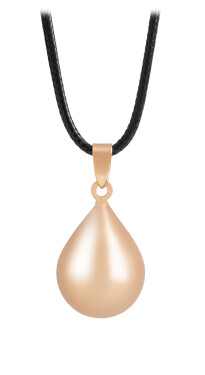 MUMMY BELL Pozlátený náhrdelník Rolnička Kvapka Lásky KAPLM