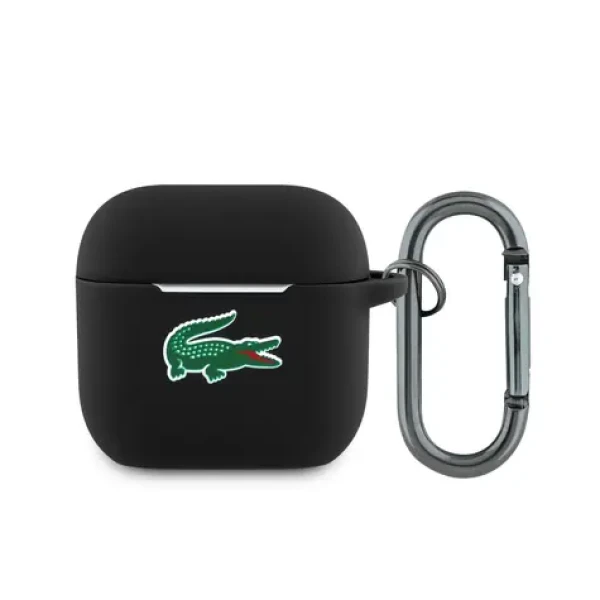 Lacoste Liquid Silicone Croc Logo Puzdro pre AirPods 4 Black (57983127816)