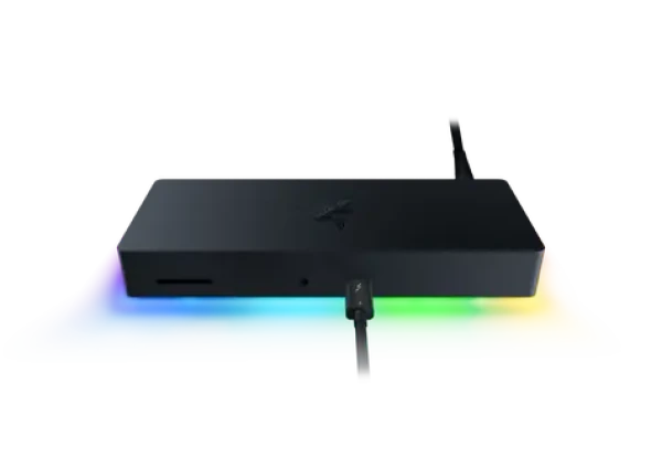 Razer Thunderbolt 4 Dock Chroma / dokovacia stanica / 2x USB-A / 3x USB-C / 1x RJ-45 / 1x SDXC / 1x 3.5mm Jack (8886419337089)