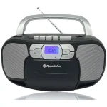 ROADSTAR RCR-4635UMPBK čierna / Rádio s CD prehrávačom / FM / PLL / CD / MP3 / 3.5mm / Kazeta (7621800033161)