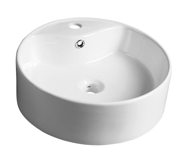 SAPHO - YAKARTA keramické umývadlo na dosku, priemer 46cm, biela BH7021