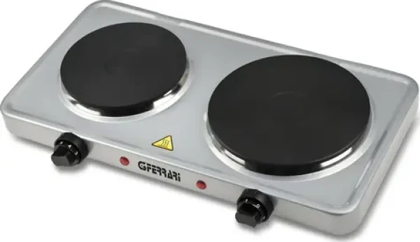 G3Ferrari G10122 strieborná / Elektrický varič / 2 platničky - 18.5 15.5 cm / 2500W (8056095874165)