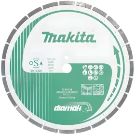 Makita Diamantový rezný kotúč na betón 350x25,4 mm / Rezný kotúč / Segmentový / Mokré aj suché rezanie (D-80139)