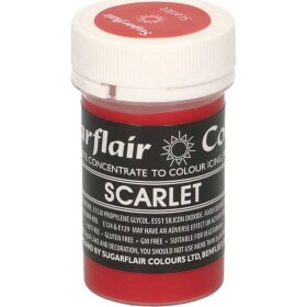 Gélová farba scarlet pastelová 25 g - Sugarflair - Sugarflair