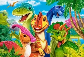Castorland 040391 Dinosaurie selfie MAXI