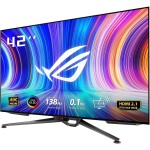 41.5 ASUS ROG Swift OLED PG42UQ čierna / OLED / 3840 x 2160 / 16:9 / 0.1 ms / 450 cd-m2 / 135000:1 / HDMI + DP / Repro (90LM0850-B01170)