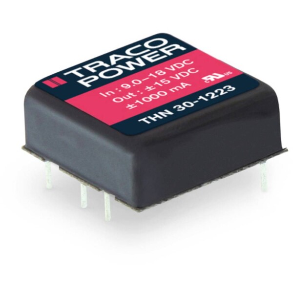 TracoPower THN 30-1212 DC / DC menič napätia, DPS 12 V/DC 12 V/DC 2.5 A 30 W Počet výstupov: 1 x; THN 30-1212