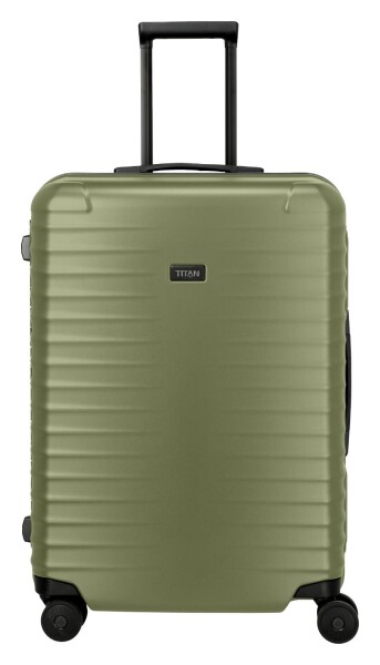 Stredný škrupinový kufor Titan Overseas M plus Forest green