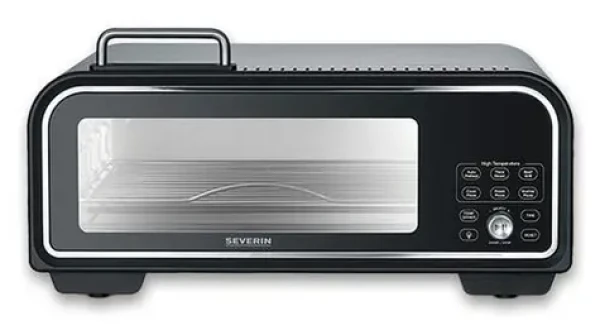 Severin PG 8575 SERICO čierna / Pec na pizzu / Digitálny / 2000W / do 400 ° C / 21 programov