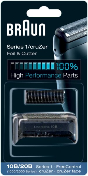 Braun Combipack Series 1-10B / náhradná planžeta + nôž / pre strojčeky Braun Series 1 (CombiPack Series 1 - 10B)