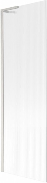 MEXEN/S - Next L vaňová zástena FIX 60 x 150, prúžky, nikel kartáčovaná 895-060-000-03-09-97