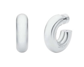 Michael Kors Minimalistické kruhové náušnice z mosadze MKJ842200040