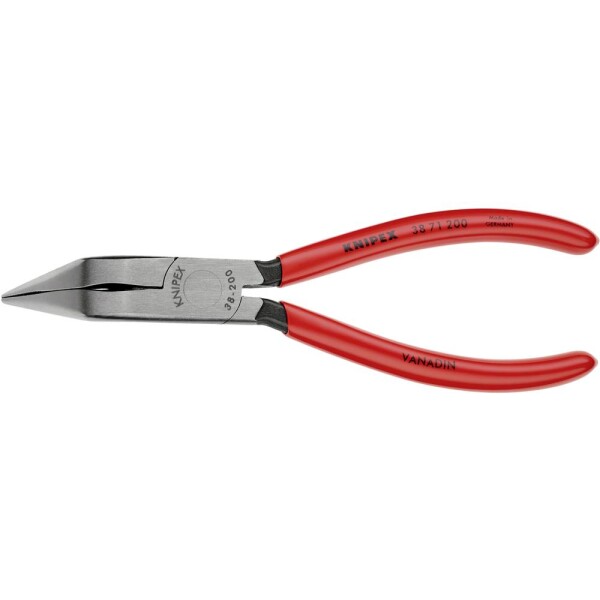 Knipex 38 71 200 pre elektroniku a jemnú mechaniku ploché ihlové kliešte 70 ° zahnuté 200 mm