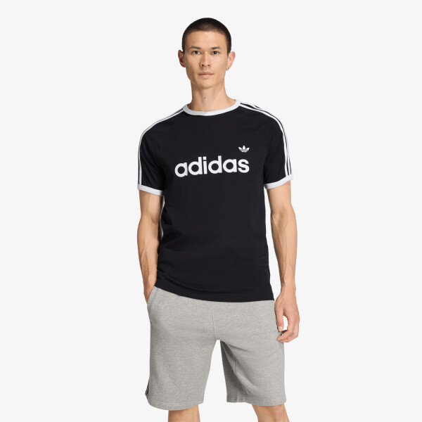 Tričko adidas 3-Stripes Slim Ringer T-Shirt Black S