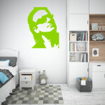 Veselá Stena Samolepka Bono Vox (U2) Farba: červená, Veľkosť: 60 x 46 cm