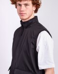 Taion Non Down Military Reversible Boa Hi Neck Vest BLACK×BLACK S