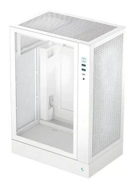 DEEPCOOL CH170 PLUS biela / Midi Tower / Tvrdené sklo / µATX / bez zdroja / USB-C 3.2 Gen2 (R-CH170-WHNGM0-G)