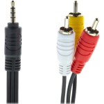 Sencor SAV 150-015 prepojovací kábel 3.5mm jack- 3xRCA M 1.5 m (8590669074686)