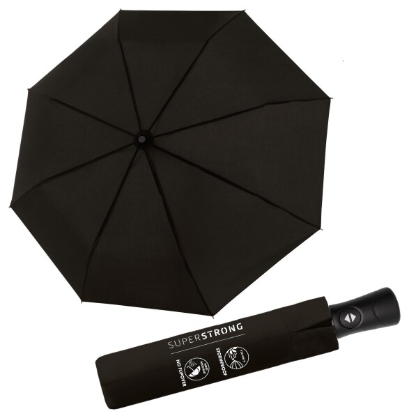 Pánsky dáždnik Doppler Fiber Superstrong Black
