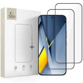 Tech-Protect Glass Fit+ čierna / Tvrdené sklo / XIAOMI POCO F8 Pro/Ultra / 2 ks