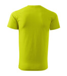Základné voľné tričko pánske limetkové 2XL