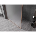 MEXEN/S - Kioto-XF Sprchová zástena WALK-IN s rámom 50 x 202, dekor 10 mm, meď kartáčovaná 800-050-104-65-30-X