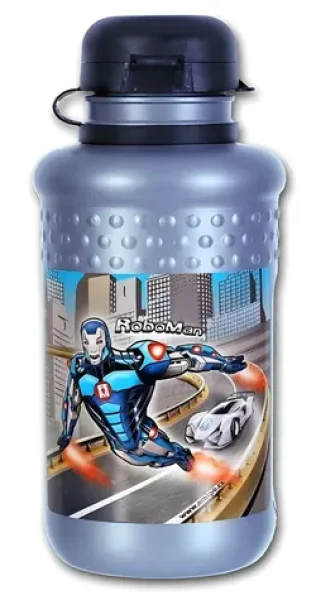 EMIPO Fľaša na pitie Roboman 500 ml / Fľaša na pitie / plast / 18 x 7,5 cm (F-1705-3.121)