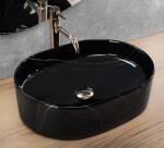 REA - Umývadlo na dosku Nadia 50 Black Stone REA-U9240
