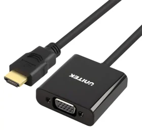 Unitek Y-6333 / Adaptér HDMI na VGA + audio jack 3.5mm / Full HD (Y-6333)