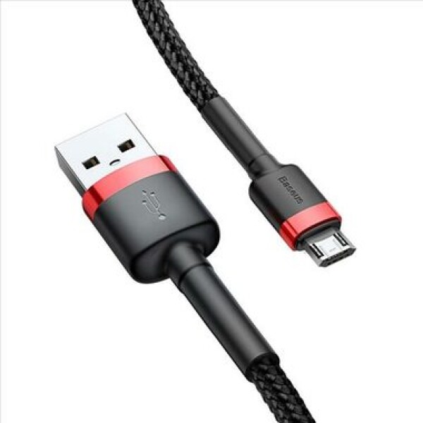 Baseus CAMKLF-B91 Kábel USB-A (M) - Micro-USB (M) 1 m čierno-červená (CAMKLF-B91)