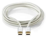 Nedis Profigold USB-C strieborná / USB-C kábel / USB-C - USB-C / USB 2.0 / nylon / 2 m (CCTB60800AL20)