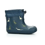 Bundgaard Malik Navy Dino zateplené barefoot gumáky 20 EUR