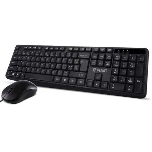 YENKEE YKM 1007CS Combo čierna / Sada klávesnice + myš / USB / CZ Layout (45016291)