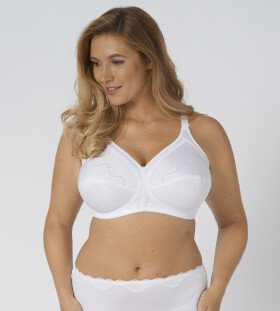 Dámska podprsenka Doreen + Cotton 01 biela - Triumph WHITE 100E