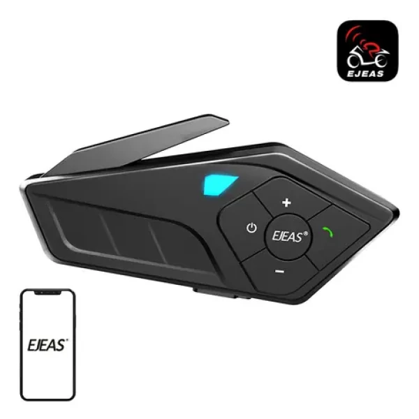 EJEAS E1PRO čierna / Handsfree slúchadlá na helmu / Bluetooth 5.1 / IP67 / USB-C (E1PRO)