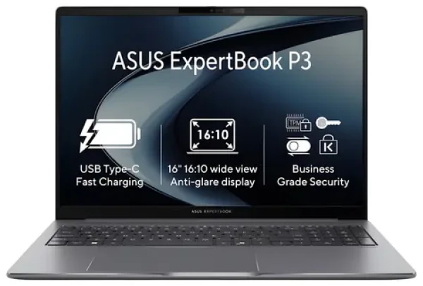 Asus ExpertBook P3 sivá / Notebook / 16" WUXGA / Intel Core i5-13420H / 16GB / 1TB SSD / Intel UHD / W11 Pro (P3605CVA-MB0003X)