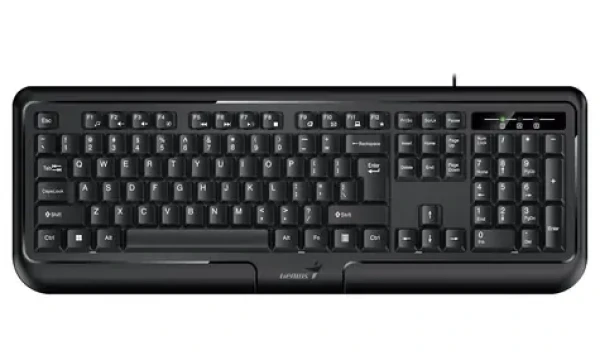 Genius KB-118 ver. II čierna / Drôtová klávesnica / PS2 / CZ+SK layout (31310051410)