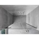 MEXEN/S - Mist-H L sprchové dvere krídlové ľavé 155, transparent, chróm 8A5L-155-001-01-00-L