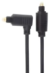 OEM Toslink kábel 90° / Optický audio kábel / Toslink (M) - Toslink (M) / 1 m / priemer 4 mm (kjtos3-1)
