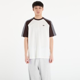 Tričko adidas Britcore Short Sleeve Ringer T-Shirt Off White/ Aurora Coffee S
