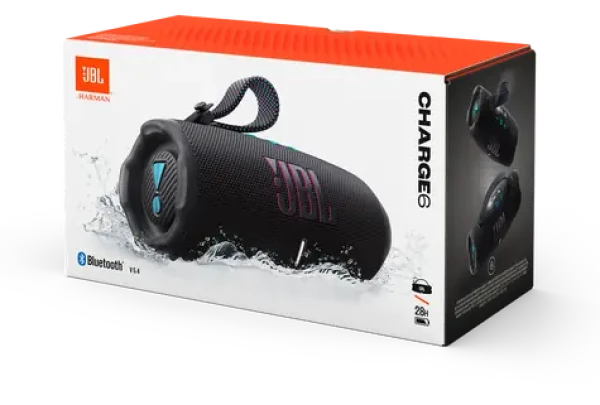 JBL Charge 6 čierno-oranžová / Reproduktor / Bluetooth 5.4 / 45 W / IP68 / 28 h (0188484)