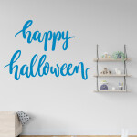 Veselá Stena Samolepka Happy Halloween Farba: fialová, Veľkosť: 60 x 43 cm